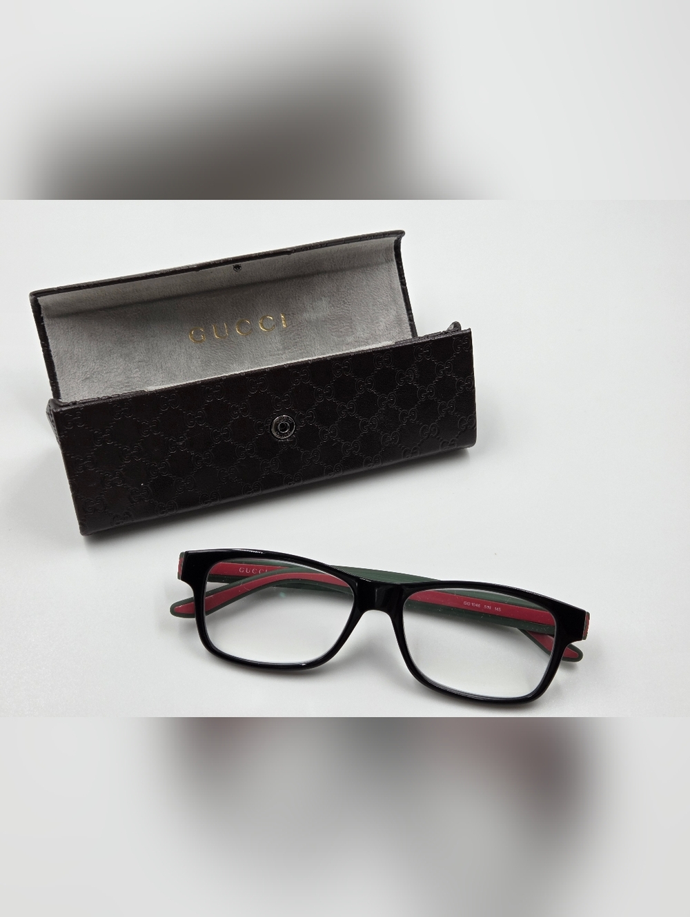 Frame Glasses Eyes Gucci Authentic Red Green Vintage Italy